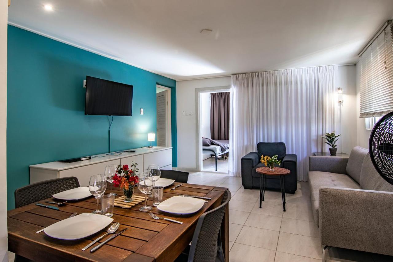 Modern Appartement Op Resort Seru-Coral 4 Pers 2 Slpk Met Een Groot Zwembad Willemstad Exterior photo
